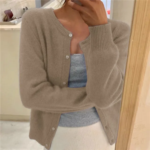 Selma – Soft Knit Button-Front Cardigan