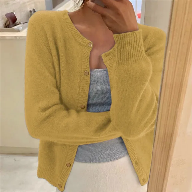 Selma – Soft Knit Button-Front Cardigan