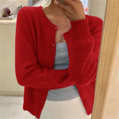 Selma – Soft Knit Button-Front Cardigan
