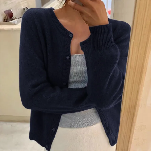 Selma – Soft Knit Button-Front Cardigan