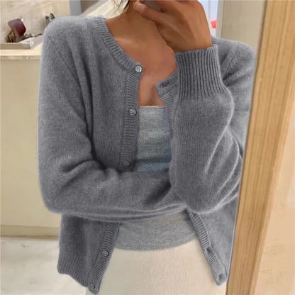 Selma – Soft Knit Button-Front Cardigan