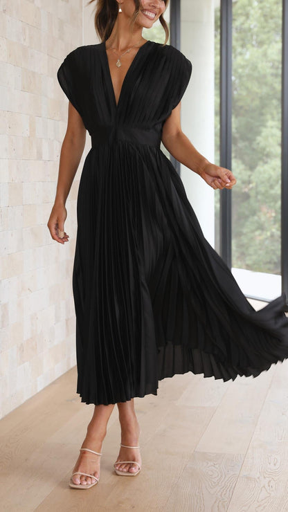 Whitney | Pleated Maxi Dress