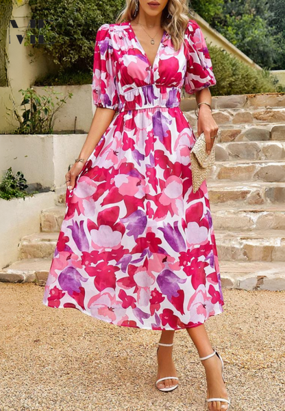 Kalani | Elegant Floral Dress