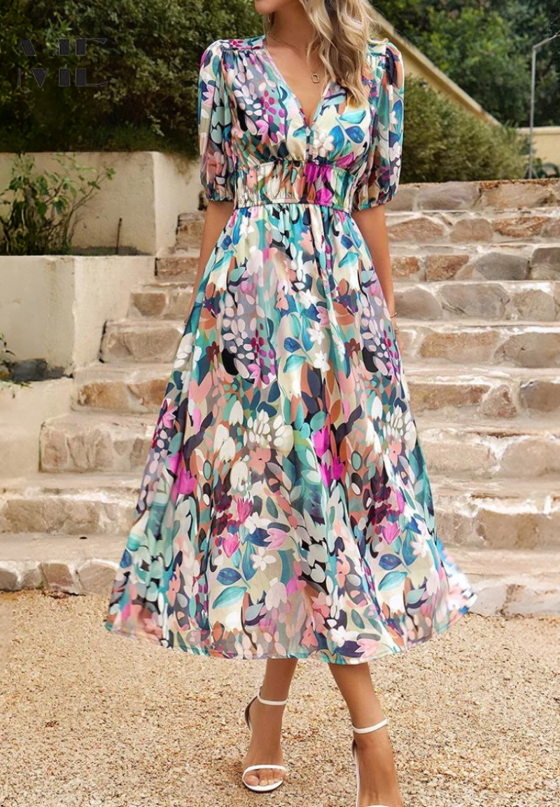 Kalani | Elegant Floral Dress