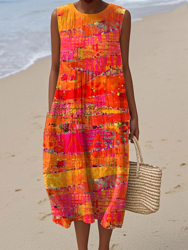 Gloria | Sunset Midi Dress