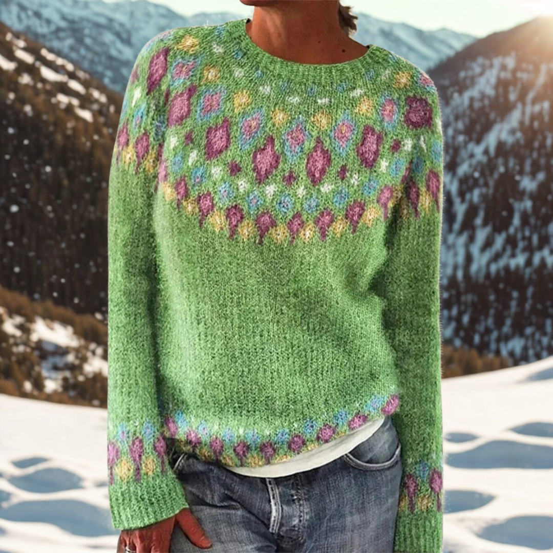 Helene – Fair Isle Knit Sweater