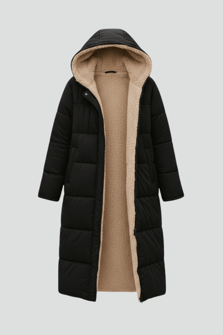 Deborah – Longline Quilted Puffer Coat