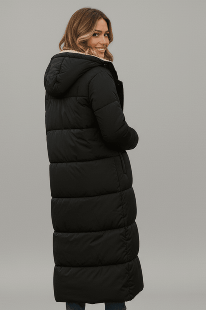 Deborah – Longline Quilted Puffer Coat