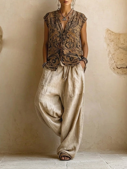 Hope – Relaxed Wide-Leg Layered Set