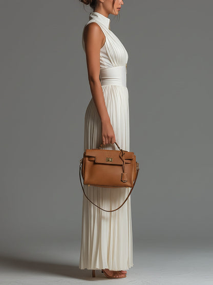 Evelyn – Pleated Wide-Leg Elegant Jumpsuit