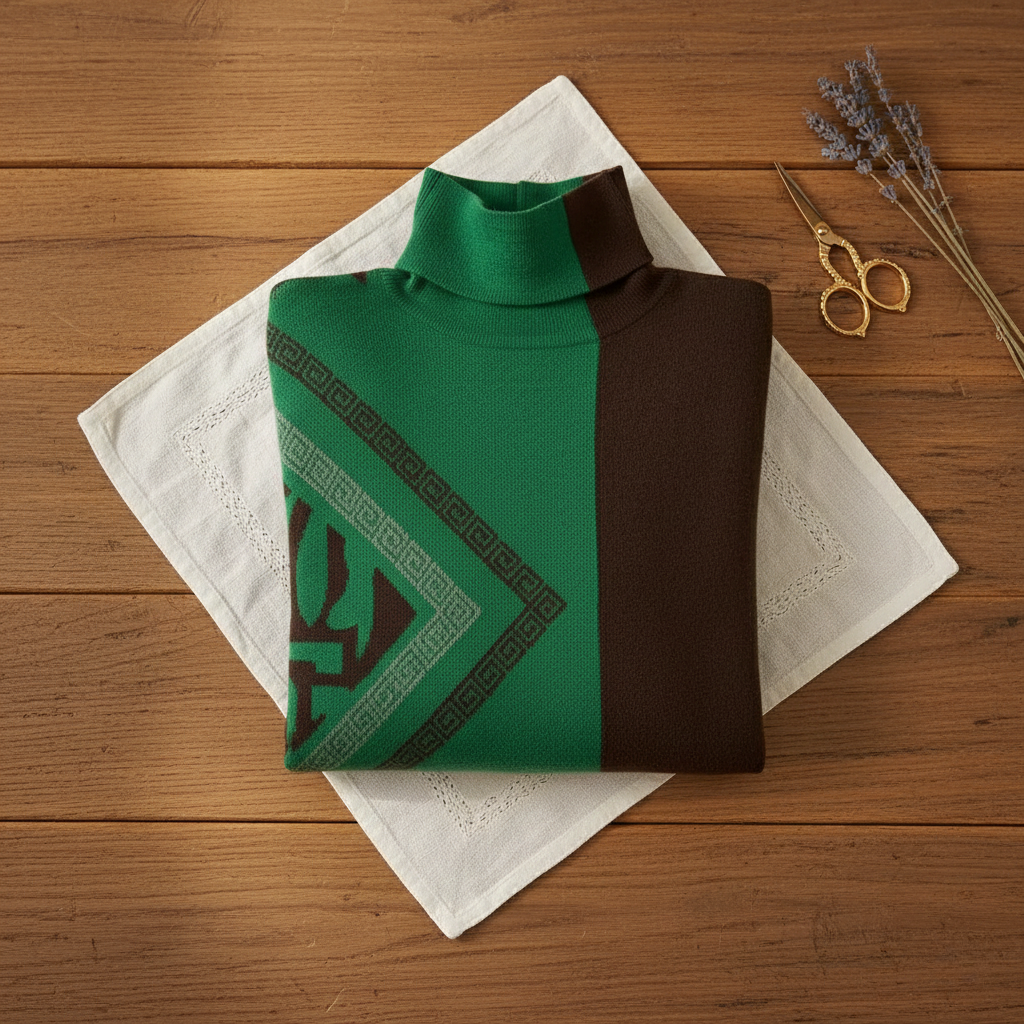 Gabriella – Turtleneck Sweater with Graphic Details