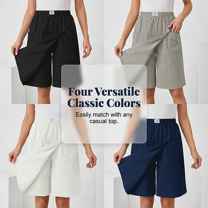 Nadine – Relaxed Wide-Leg Casual Shorts