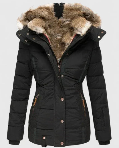 Edna – Faux Fur Hooded Puffer Jacket