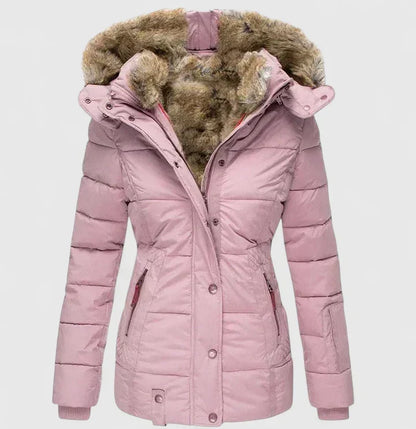 Edna – Faux Fur Hooded Puffer Jacket