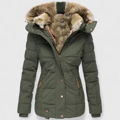 Edna – Faux Fur Hooded Puffer Jacket