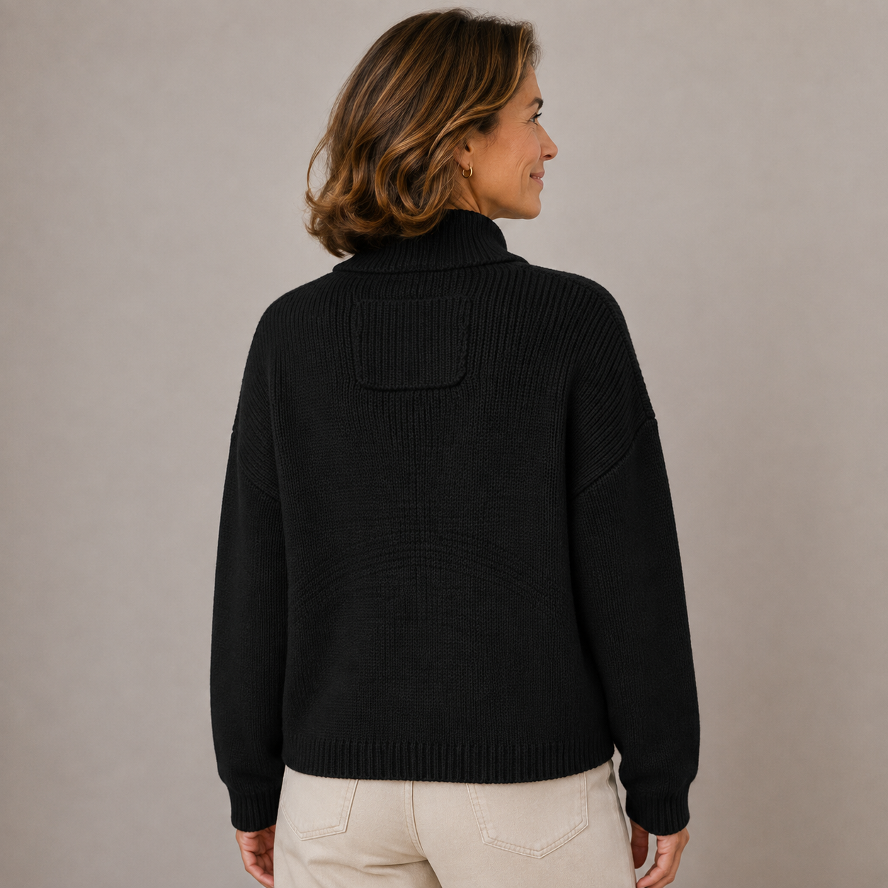 Larissa – Stand Collar Button Knit Cardigan