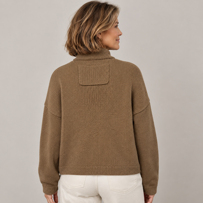 Larissa – Stand Collar Button Knit Cardigan