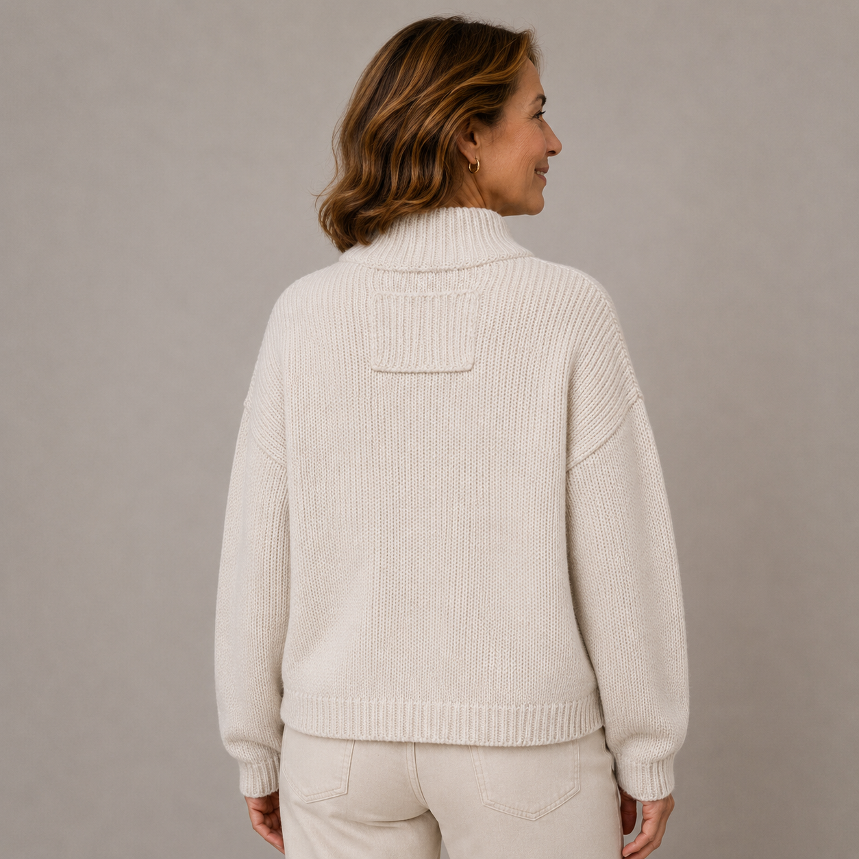 Larissa – Stand Collar Button Knit Cardigan