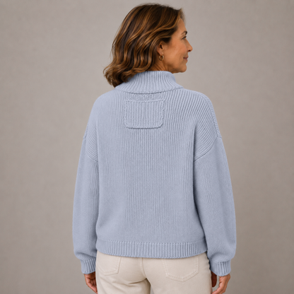 Larissa – Stand Collar Button Knit Cardigan