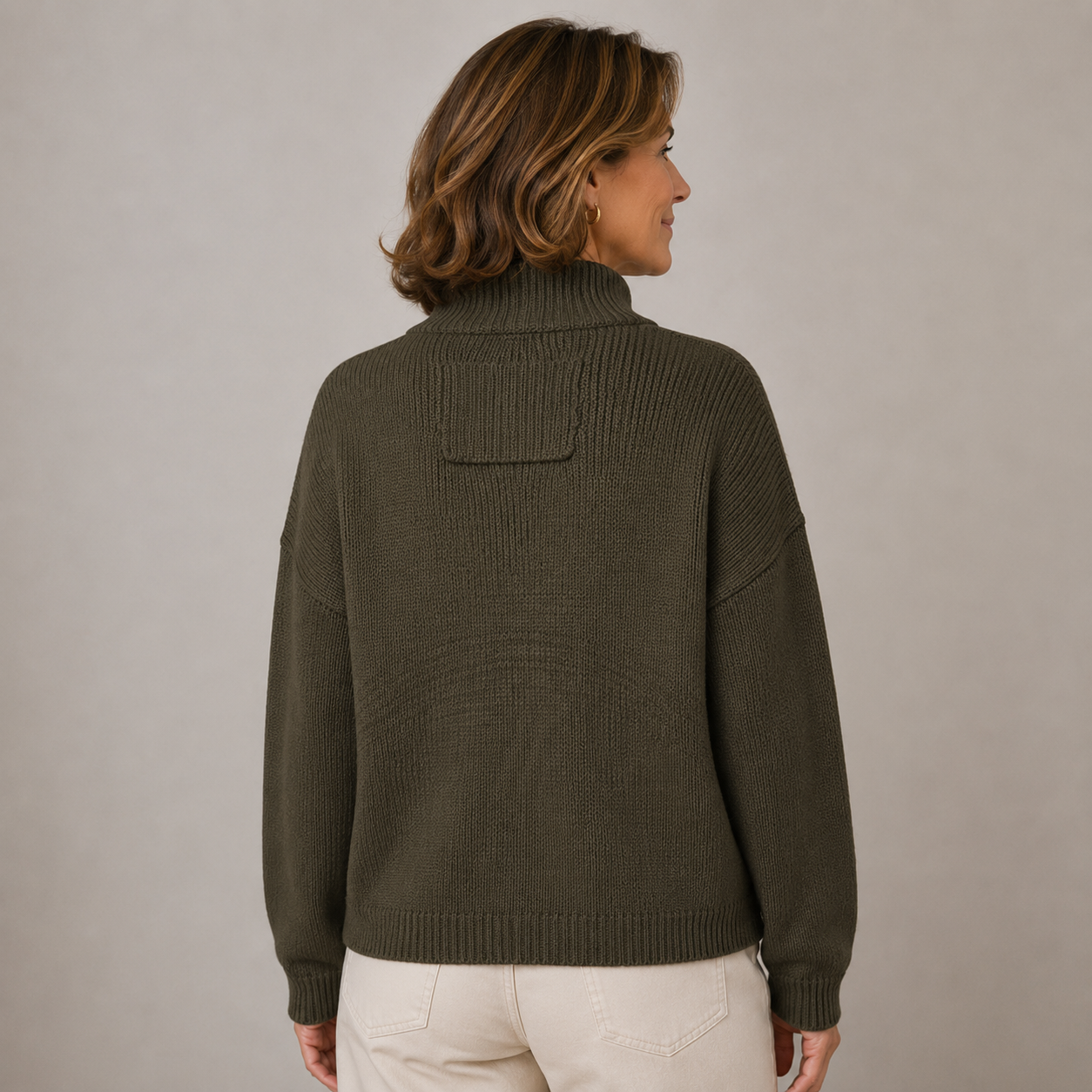 Larissa – Stand Collar Button Knit Cardigan