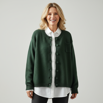 Bernice – Cozy Knit Button-Up Cardigan