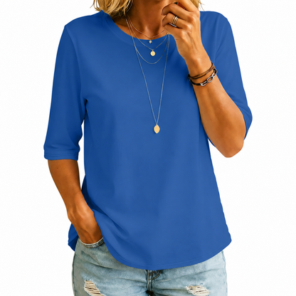 Imogene – Relaxed Three-Quarter Sleeve Top