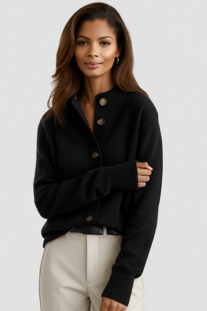Tabatha – Button-Front Knit Cardigan