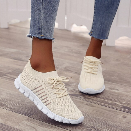 Evangeline – Lightweight Lace-Up Comfort Sneakers