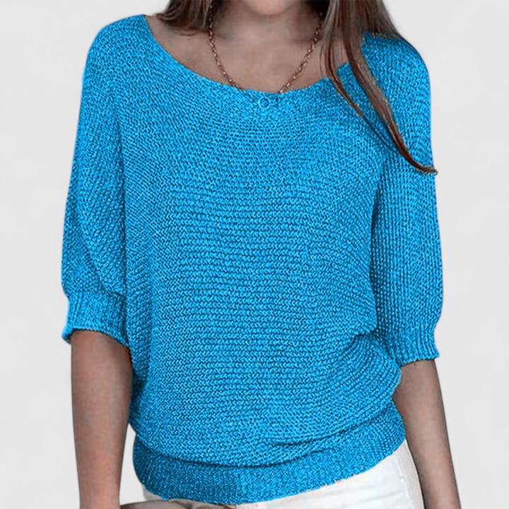 Yvonne – Relaxed Knit Batwing Pullover