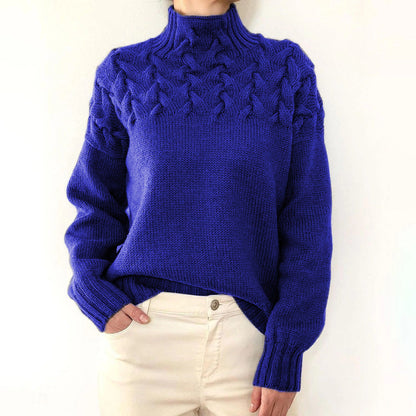 Leah – Cable Knit Turtleneck Sweater