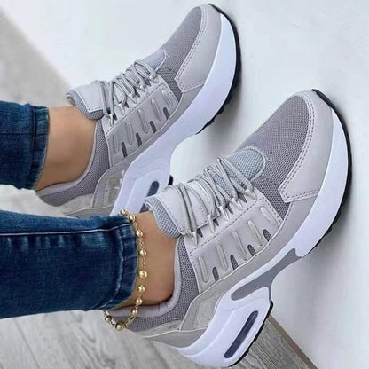 Kara – Lace-Up Cushioned Sole Sneakers