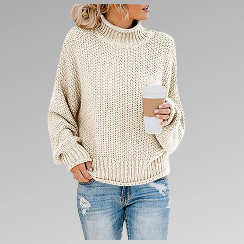 Dawn – Turtleneck Knit Oversized Sweater