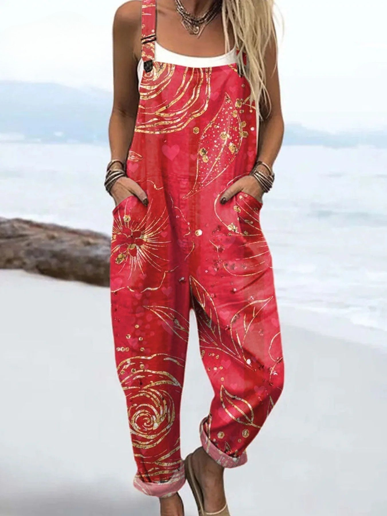 Zeenat | Wildflower-Print Overalls