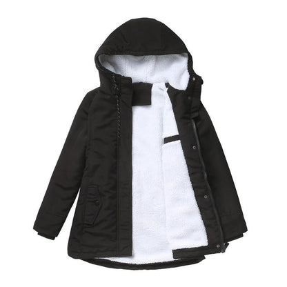 Priscilla – Hooded Parka Coat with Fleece Lining