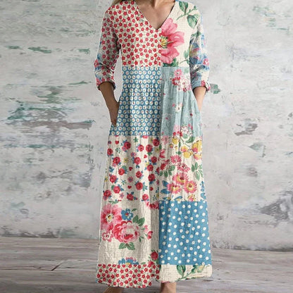 Pandora | Elegant Retro Maxi Dress