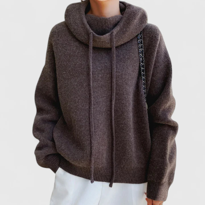 Peggy – Relaxed Knit Hooded Pullover