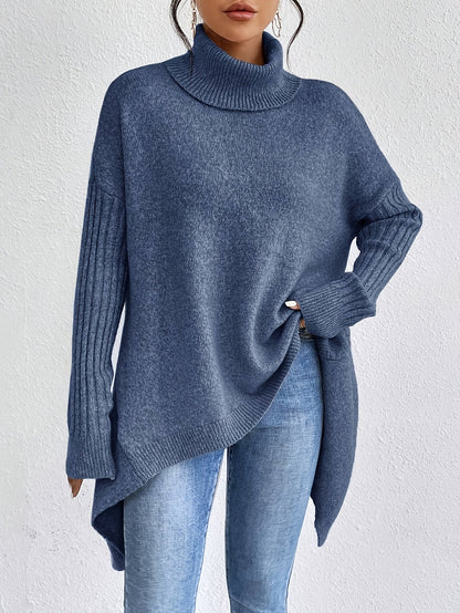 Viola – Turtleneck Oversized Knit Sweater