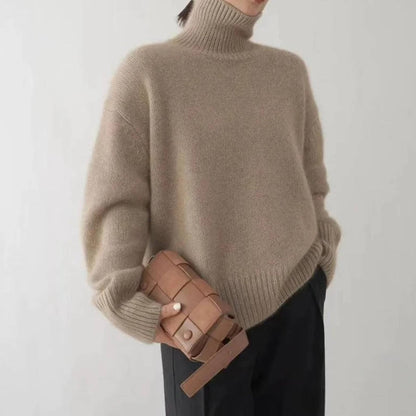 Kari – Oversized Turtleneck Knit Sweater