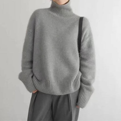 Kari – Oversized Turtleneck Knit Sweater