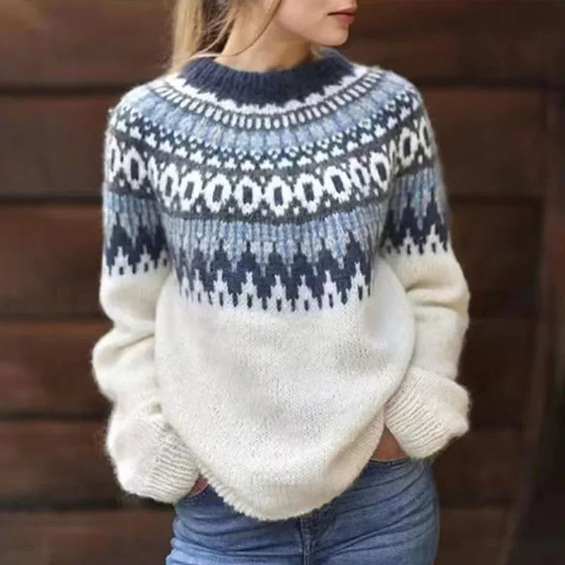 Kimberly – Nordic Fair Isle Knit Sweater