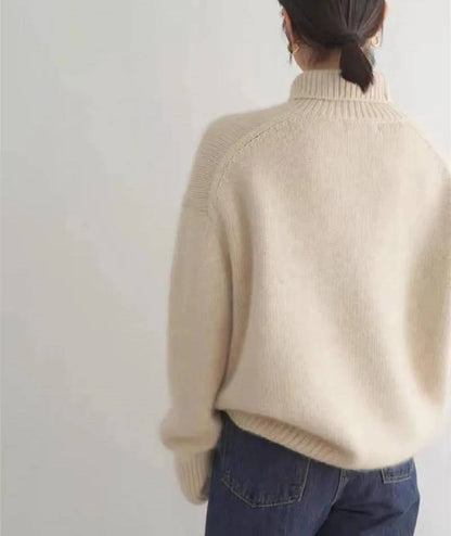 Kari – Oversized Turtleneck Knit Sweater