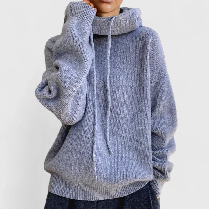 Peggy – Relaxed Knit Hooded Pullover