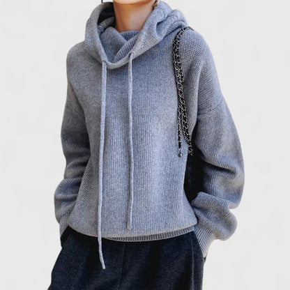 Peggy – Relaxed Knit Hooded Pullover