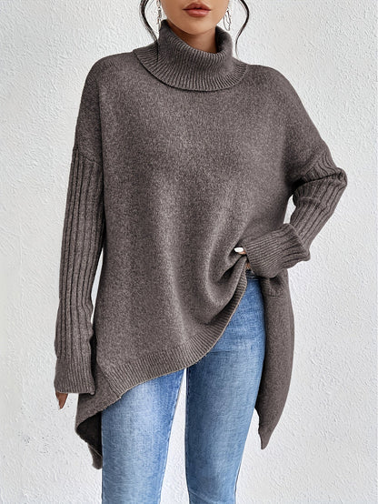Viola – Turtleneck Oversized Knit Sweater