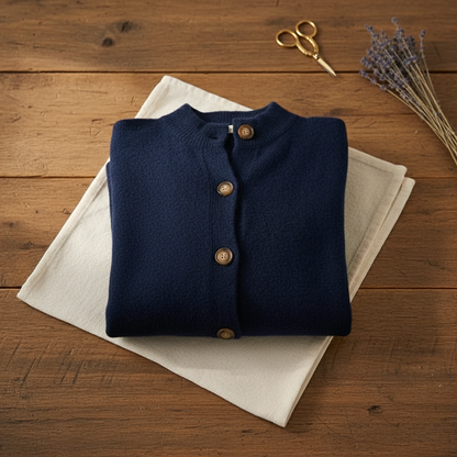 Penny – Button-Up Collared Knit Cardigan