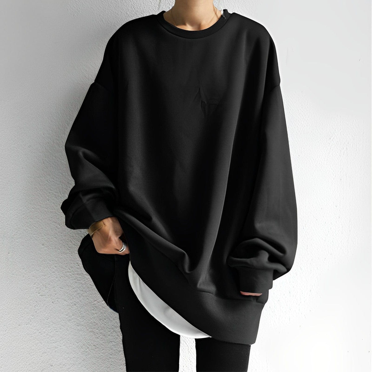 Emily – Oversized Relaxed Crewneck Sweatshirt