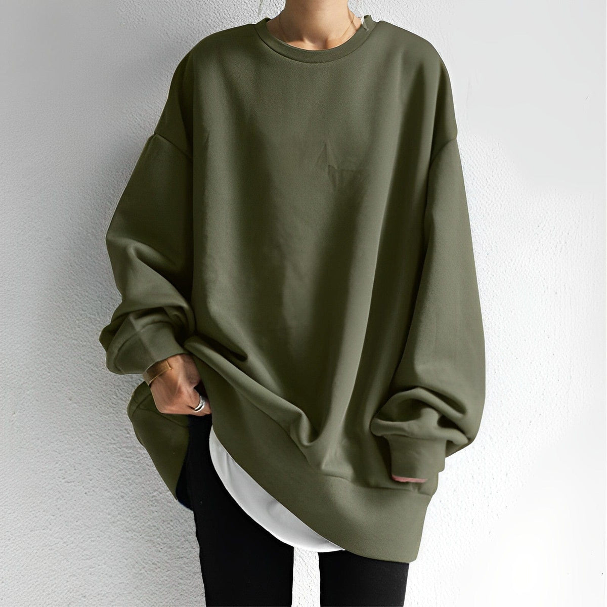 Emily – Oversized Relaxed Crewneck Sweatshirt