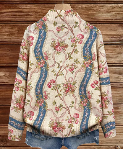 Diane – Floral Print Zip-Up Jacket