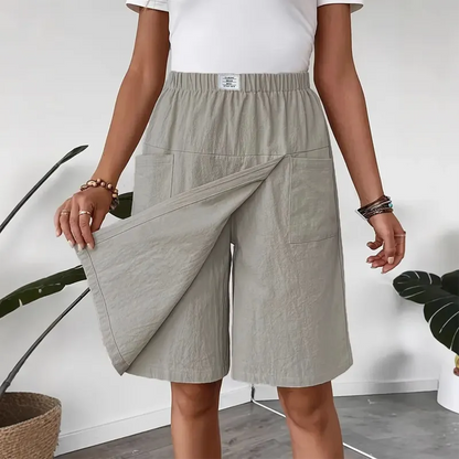 Nadine – Relaxed Wide-Leg Casual Shorts