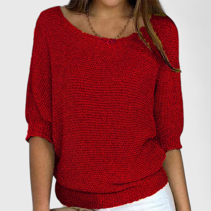 Yvonne – Relaxed Knit Batwing Pullover